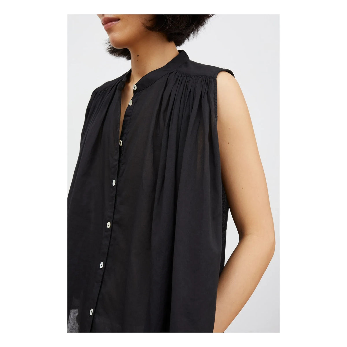 Skall Studio - Louise Organic Cotton Top | Black