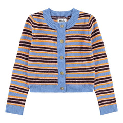 Molo - Striped Geraldine cardigan | Light Blue