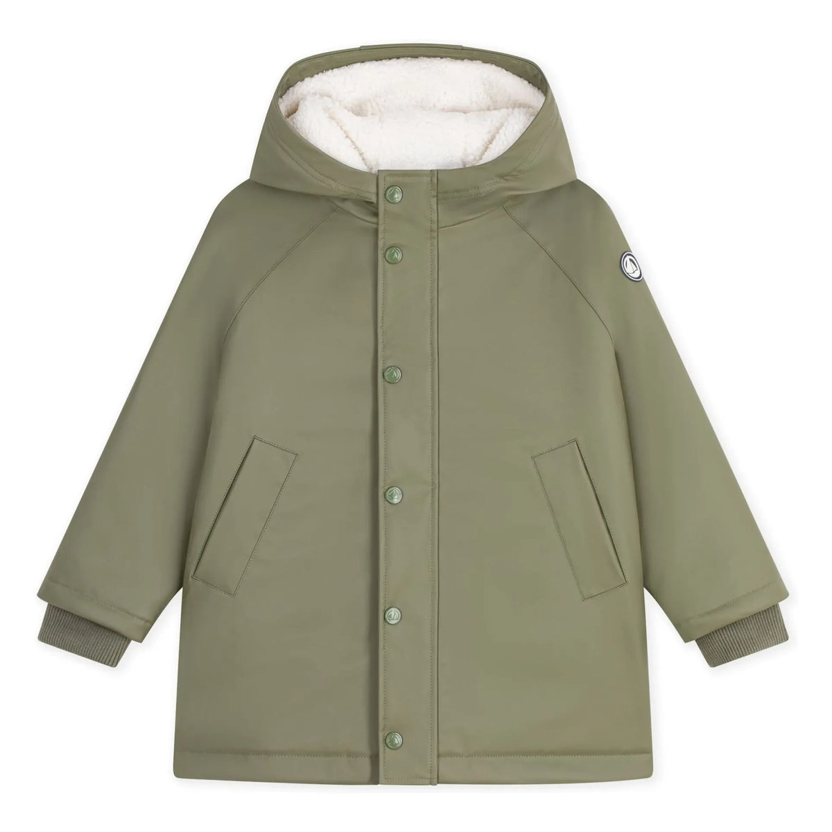 Petit Bateau - Waxed and Lined Sherpa Style | Olive