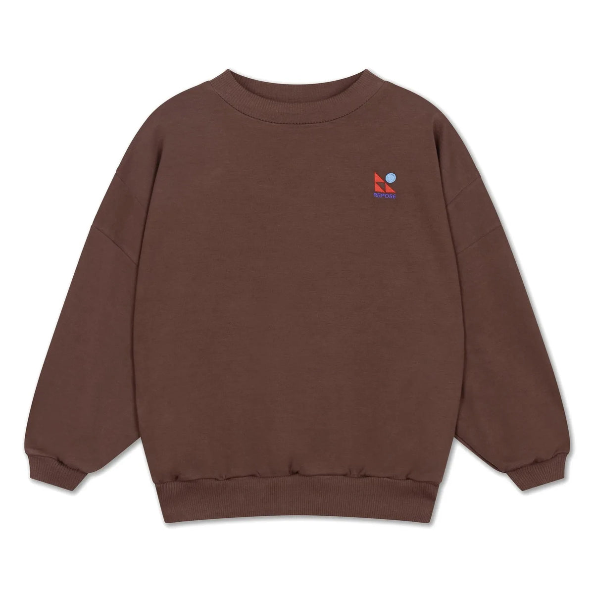 Repose AMS - Organic Cotton Logo Sweatshirt | Brown