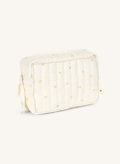 Konges Sløjd - Large Lemon Polka Dot Cosmetic Bag | Yellow