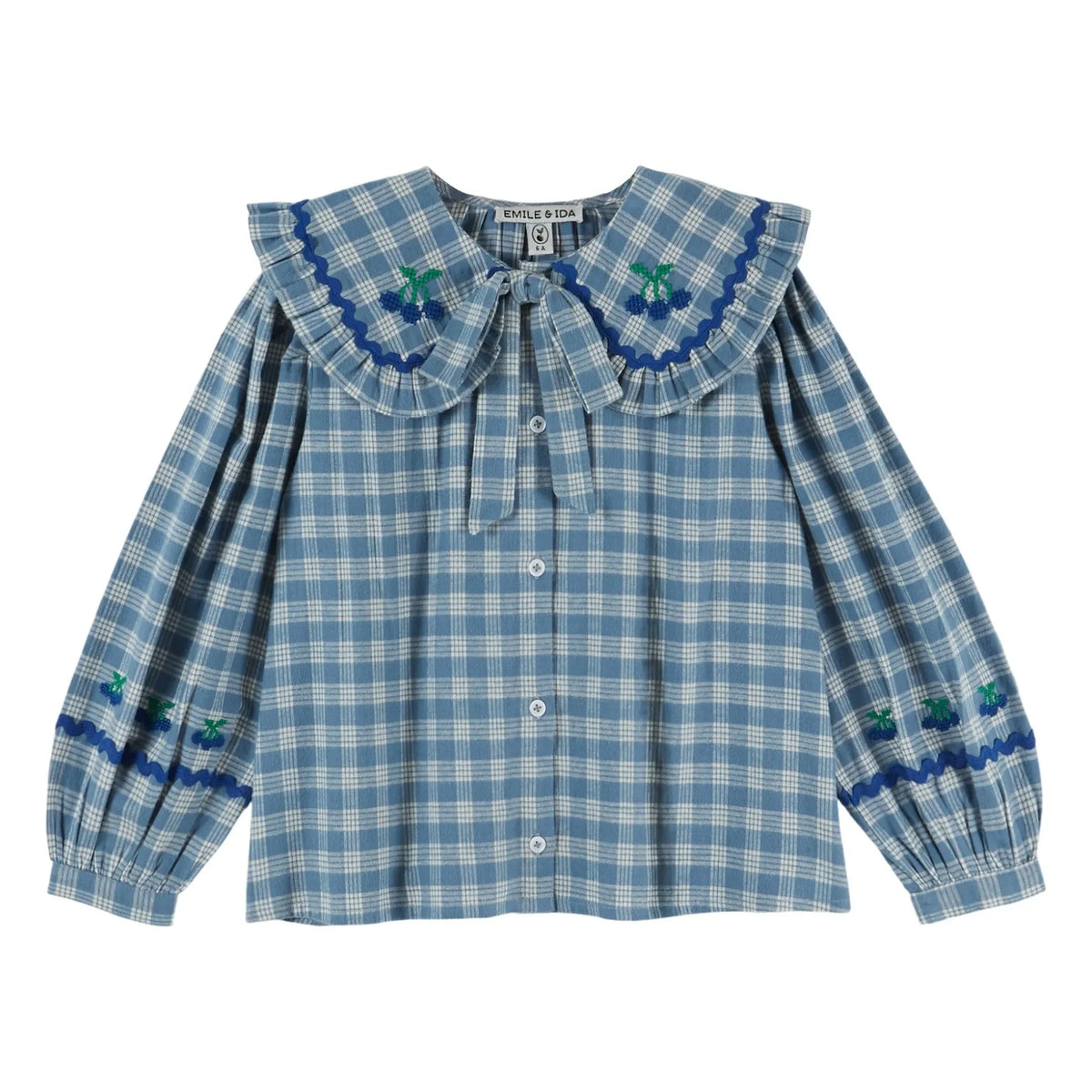 Emile et Ida - Blue Checkered Blouse
