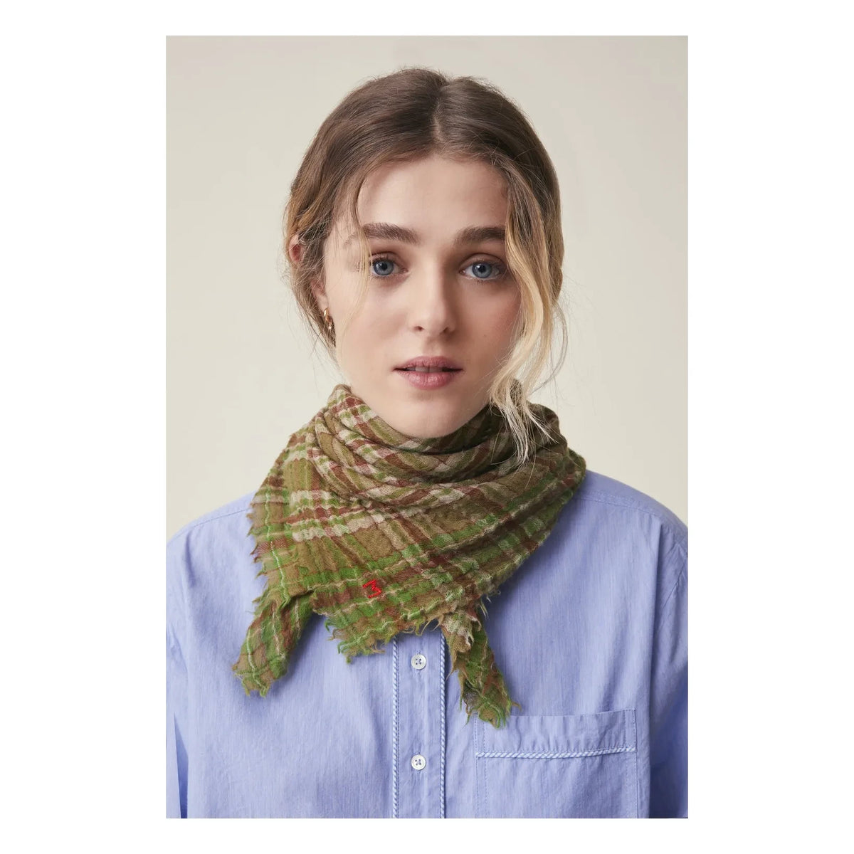 Moismont - Magda Scarf No. 793, Wool | Khaki