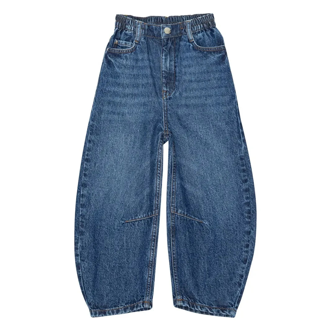 brunobruno nation - Organic Cotton Jean Balloon Daon | Blue