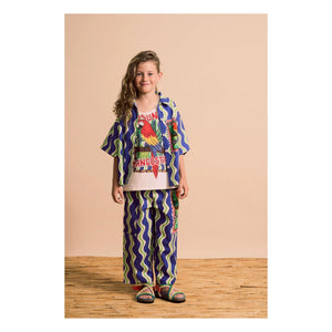 Maison Mangostan - Wave Parrot Shirt | Blue