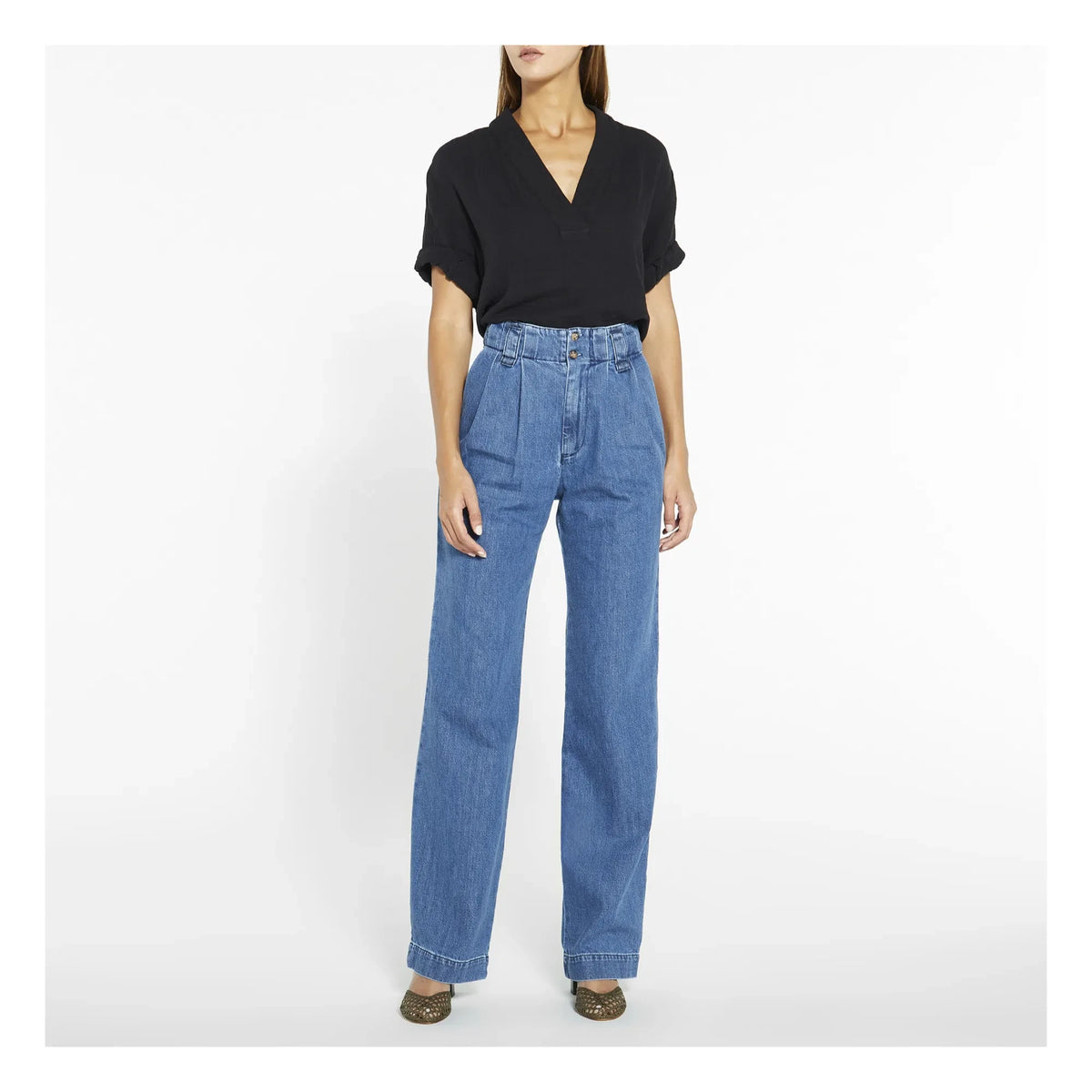 Xirena - Avery Cotton Muslin Blouse | Black