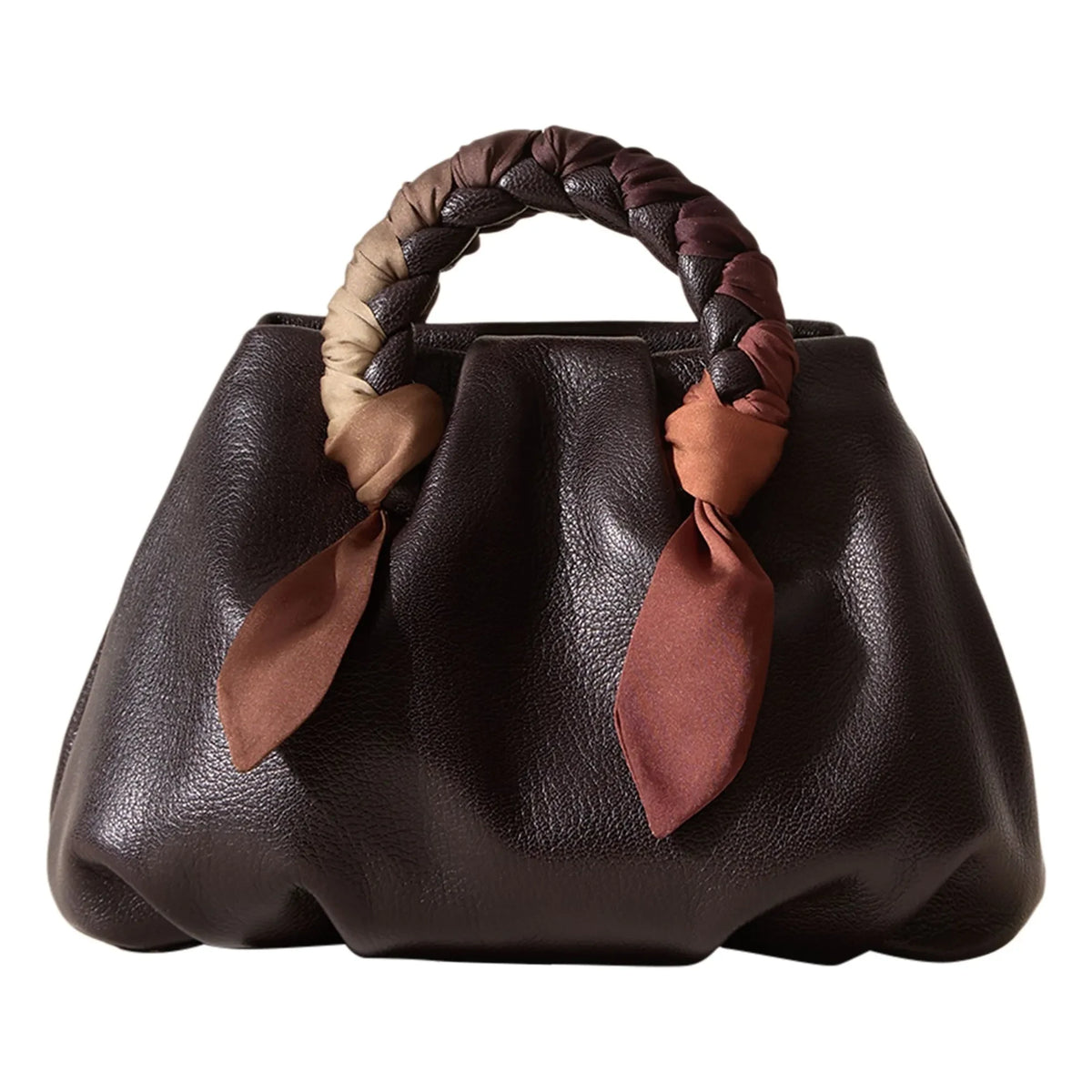 Hereu - Bombon Scarf Bag Leather | Ebony
