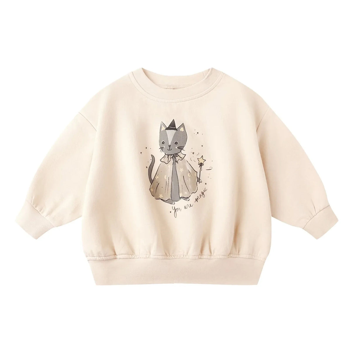 Quincy Mae - Magic Cat Sweat Organic Cotton | Pearl