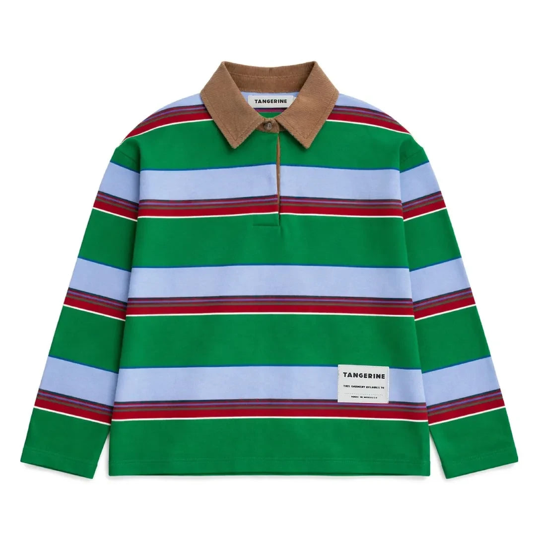 Tangerine - Striped Polo Shirt | Green