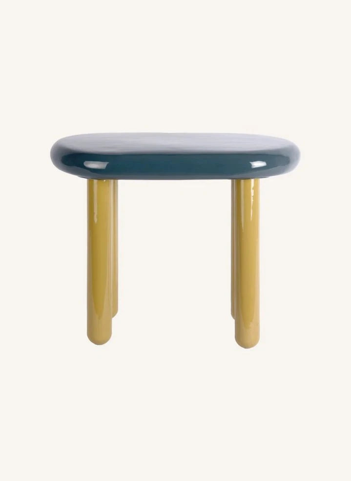 Present Time - Firenze Metal Side Table | Lagoon Blue