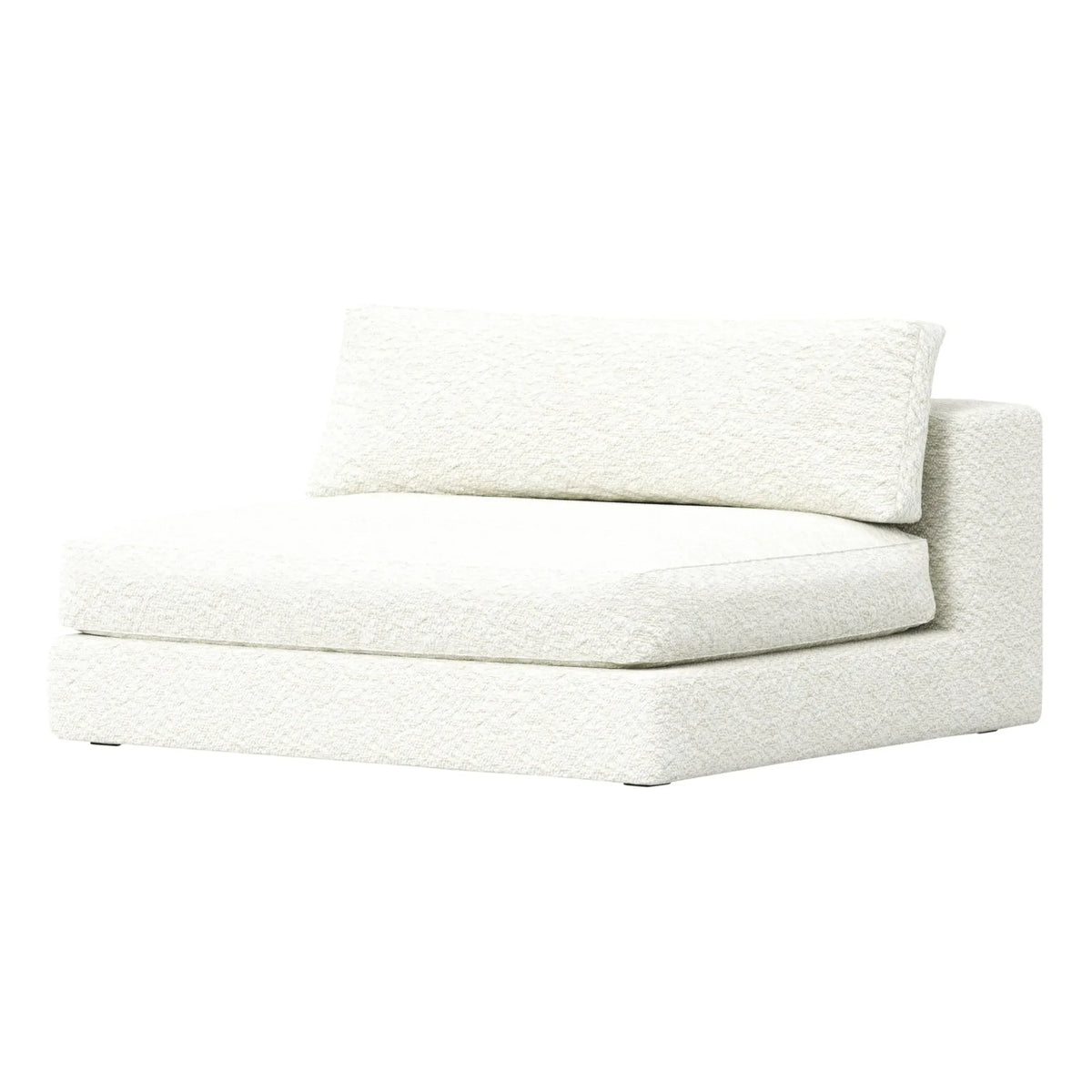 Panac Edition - Bellechasse 2-Person Fireplace Armchair, Bouclé - 120 cm | Off-White