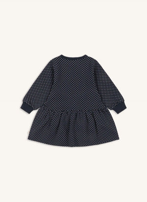 Konges Sløjd - Lou Polka-Dot Dress, Organic Cotton | Navy