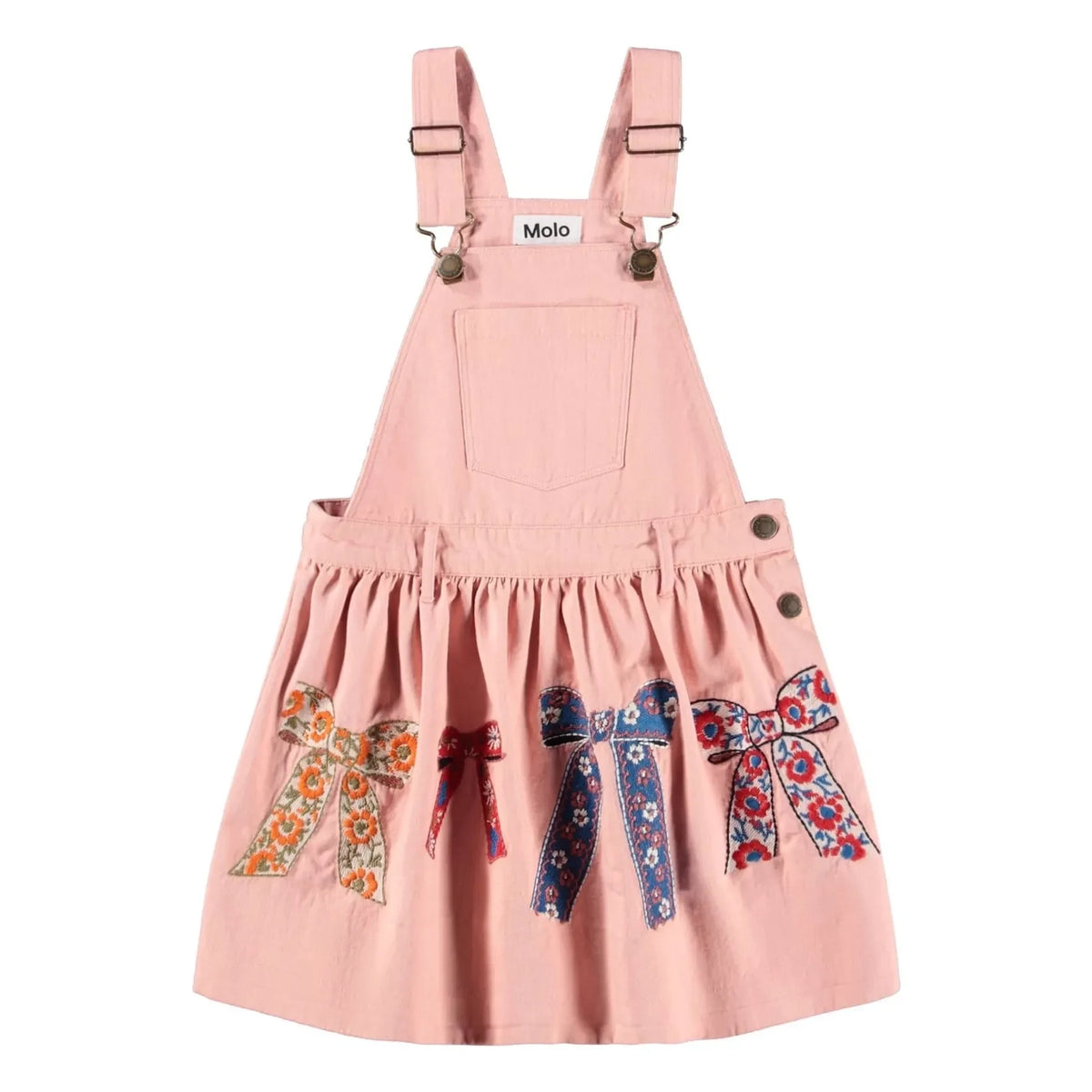 Molo - Caris Knotted Organic Cotton Overall Dress | Dusty Pink