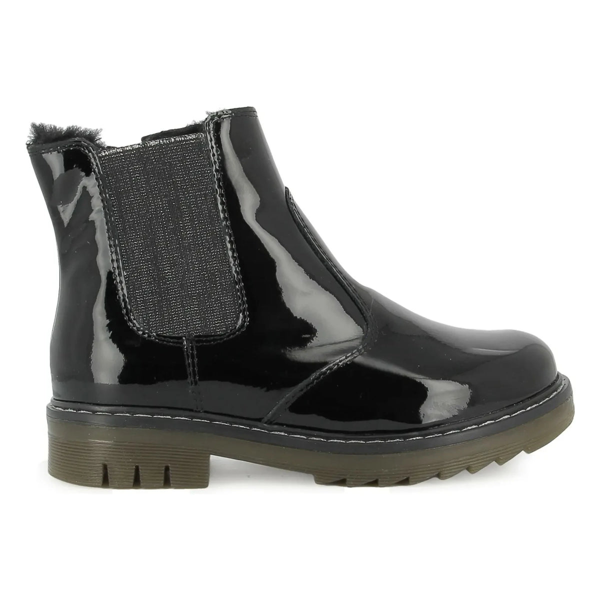 Pom d'Api - Sid Jod Zip Patent Leather Boot | Black