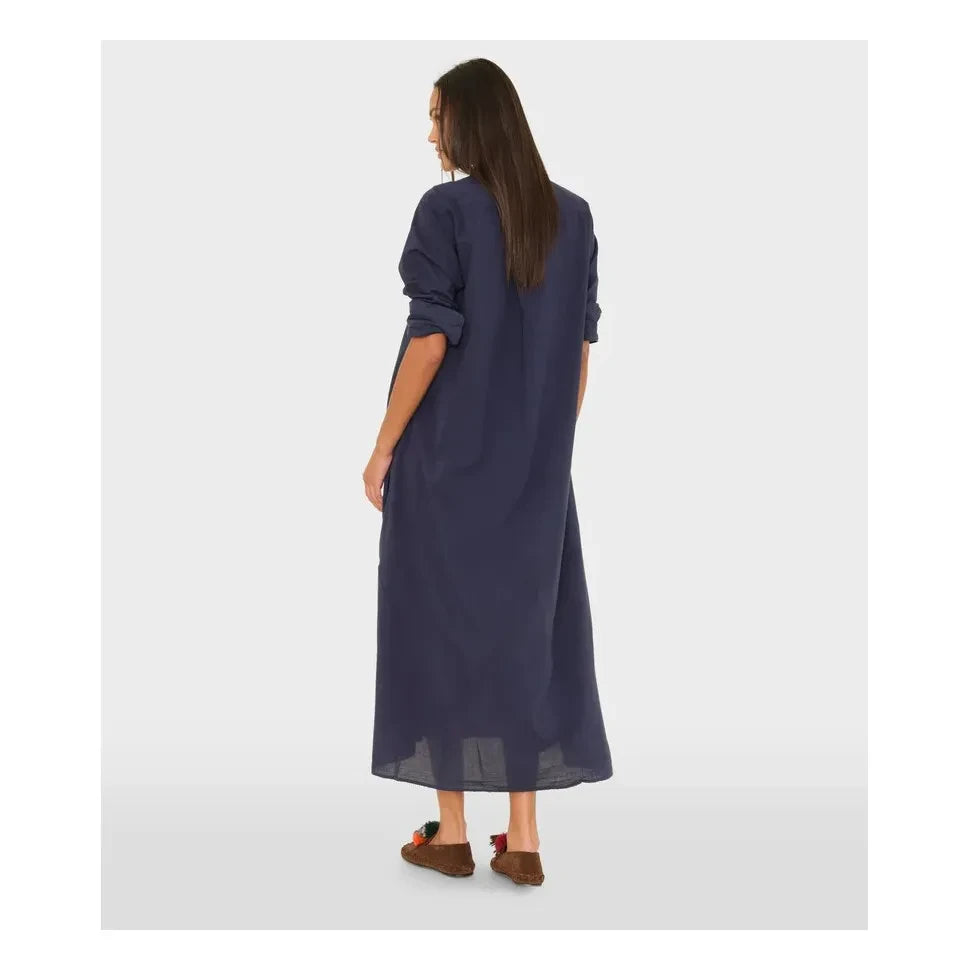 Xirena - Boden Cotton Poplin Dress | Navy