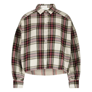 By Bar - Sarah Checked Blouse | White