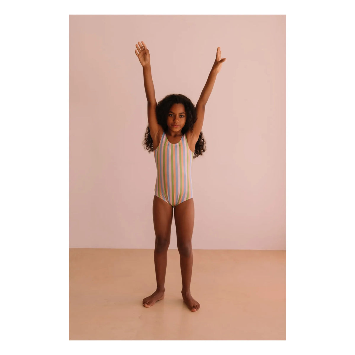 We Are Kids - Hailey Striped Swimsuit | Light Pink