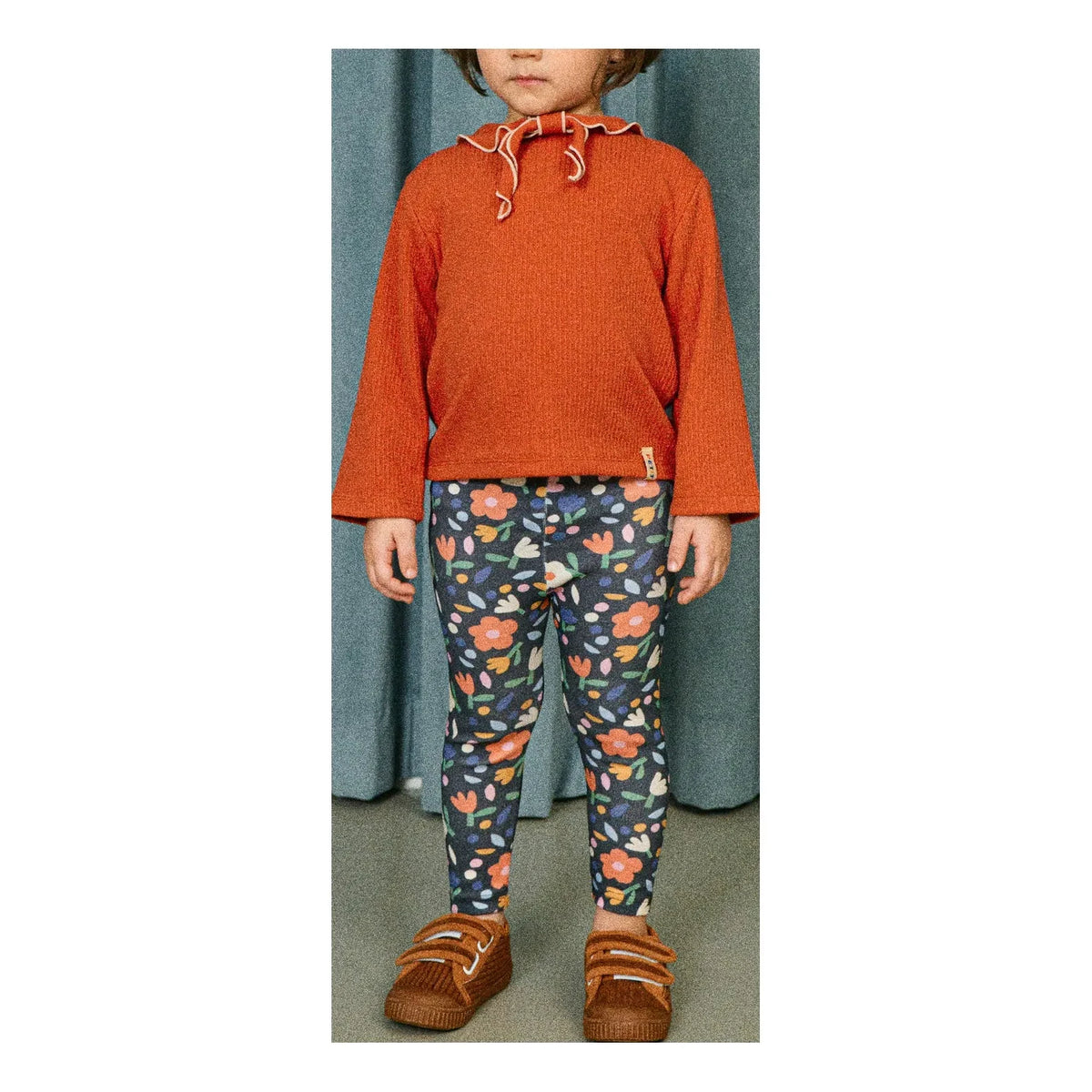 Petit Stella - Floral Pattern Leggings | Black