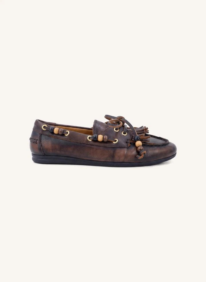 Toral - Anahi Boat Shoes | Dark Brown