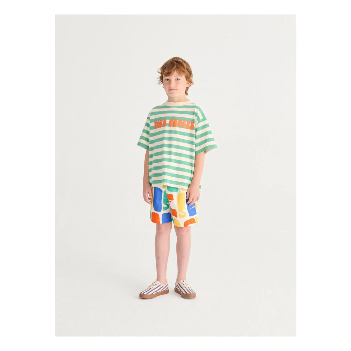 Bobo Choses - Striped Lace-Up Sneakers | Blue