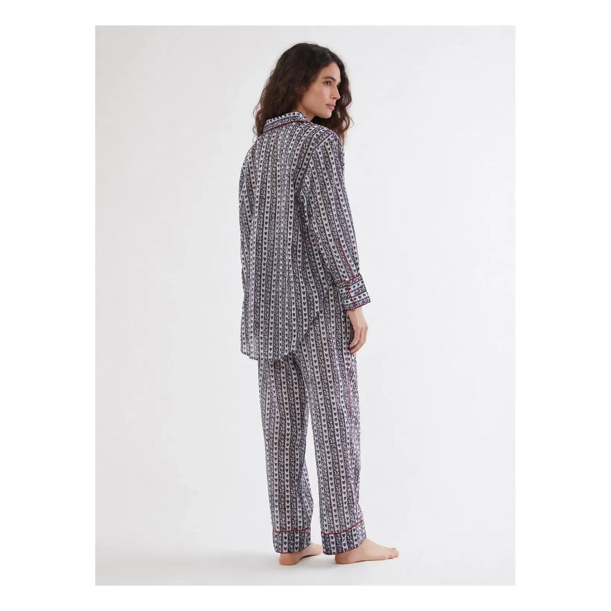 Folkloore - Heart Pajama - Women's Collection | Navy Blue