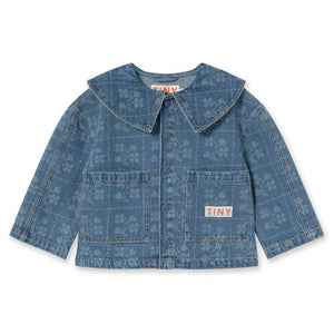Tinycottons - Flower Pattern Denim Jacket | Oats