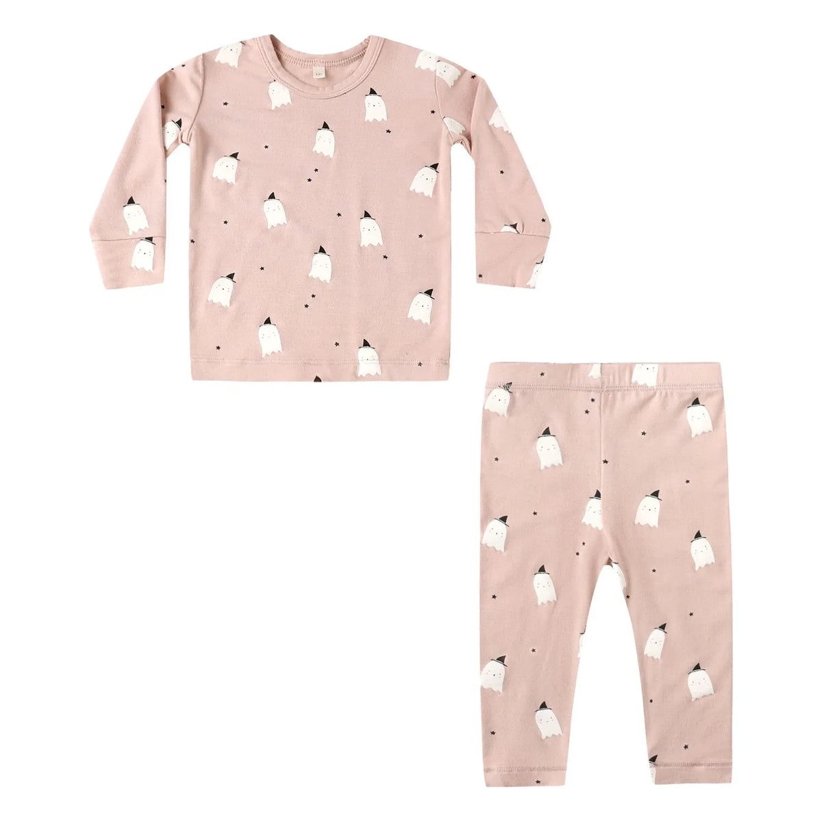 Quincy Mae - Pink Ghosts Pajama Set | Pink