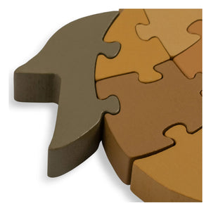 Konges Sløjd - Lemon Wooden Jigsaw Puzzle FSC | Yellow