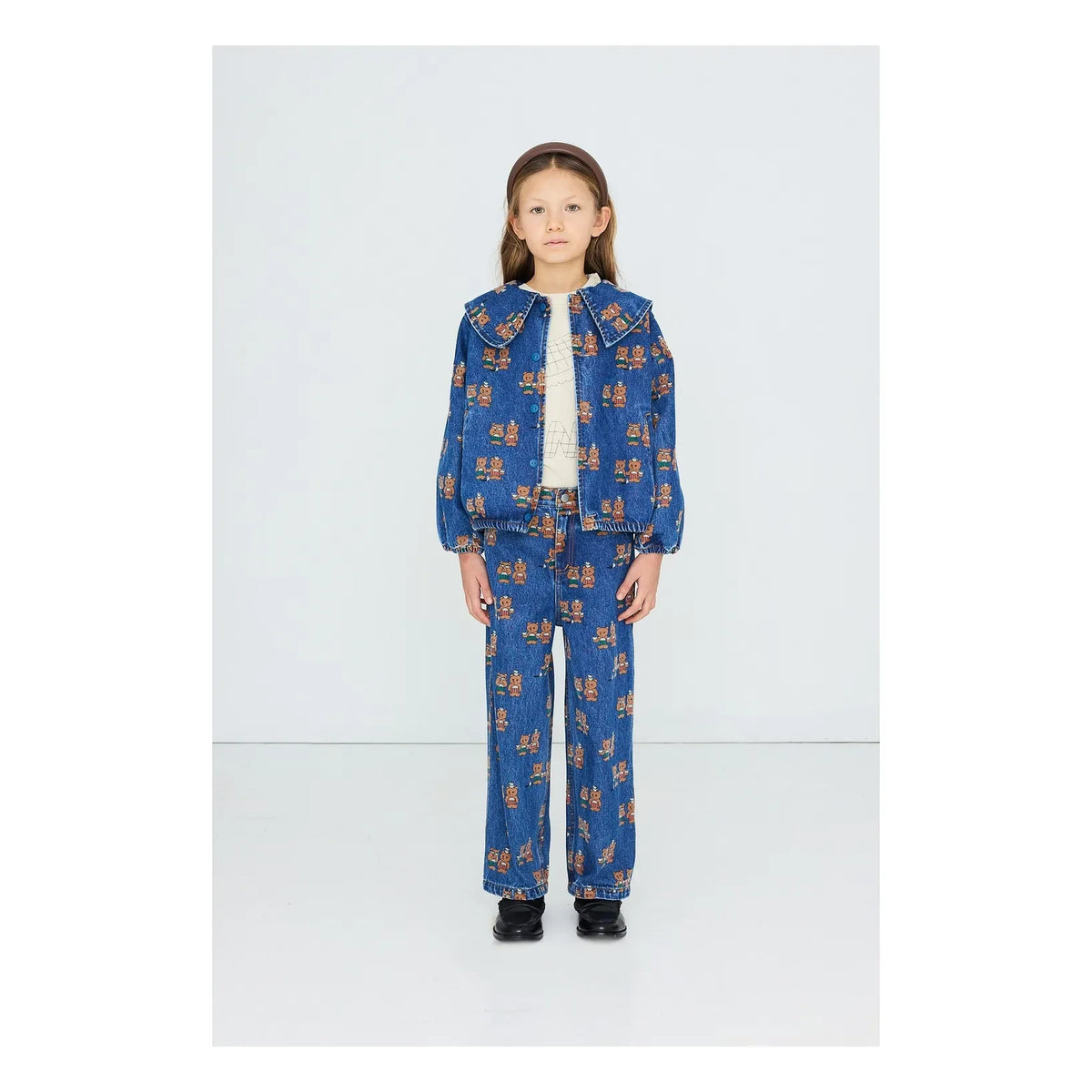 Tinycottons - Tea Room Denim Jacket | Blue