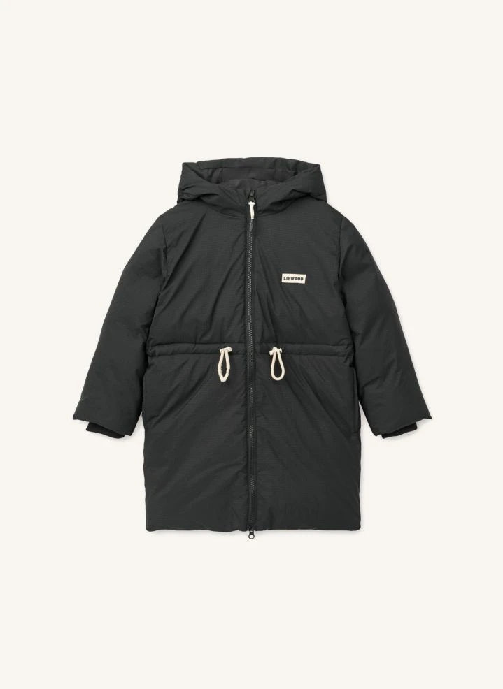 Liewood - Bille Recycled Fiber Long Coat | Black