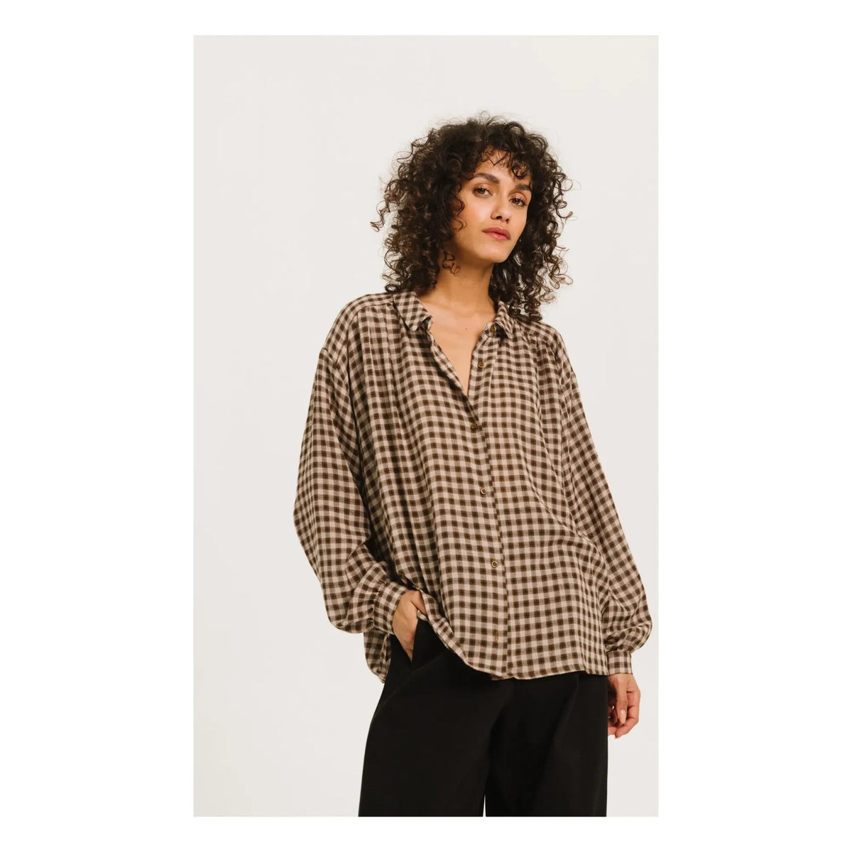 Sacrécoeur - Ali Shirt | Taupe Brown
