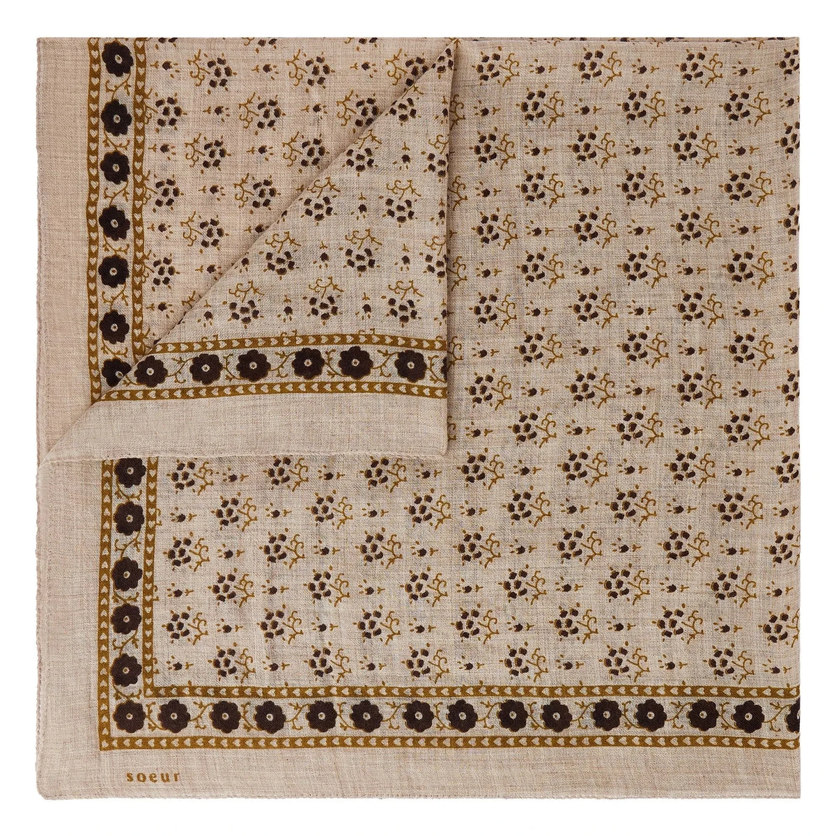 Soeur - Scarf C Twill Wool | Beige