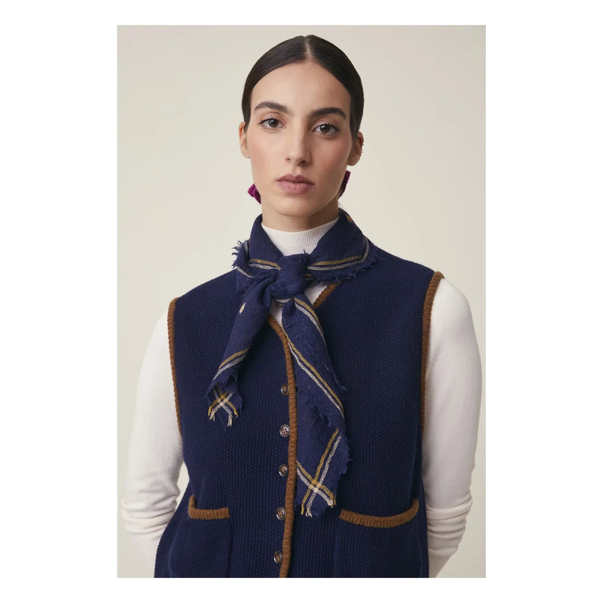 Moismont - Chelsea Scarf No. 815, Wool | Navy