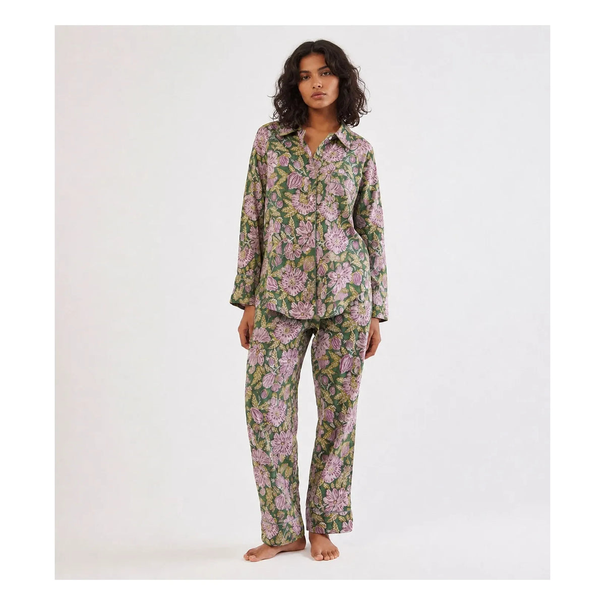 Folkloore - Floral Pajama - Women’s Collection | Green