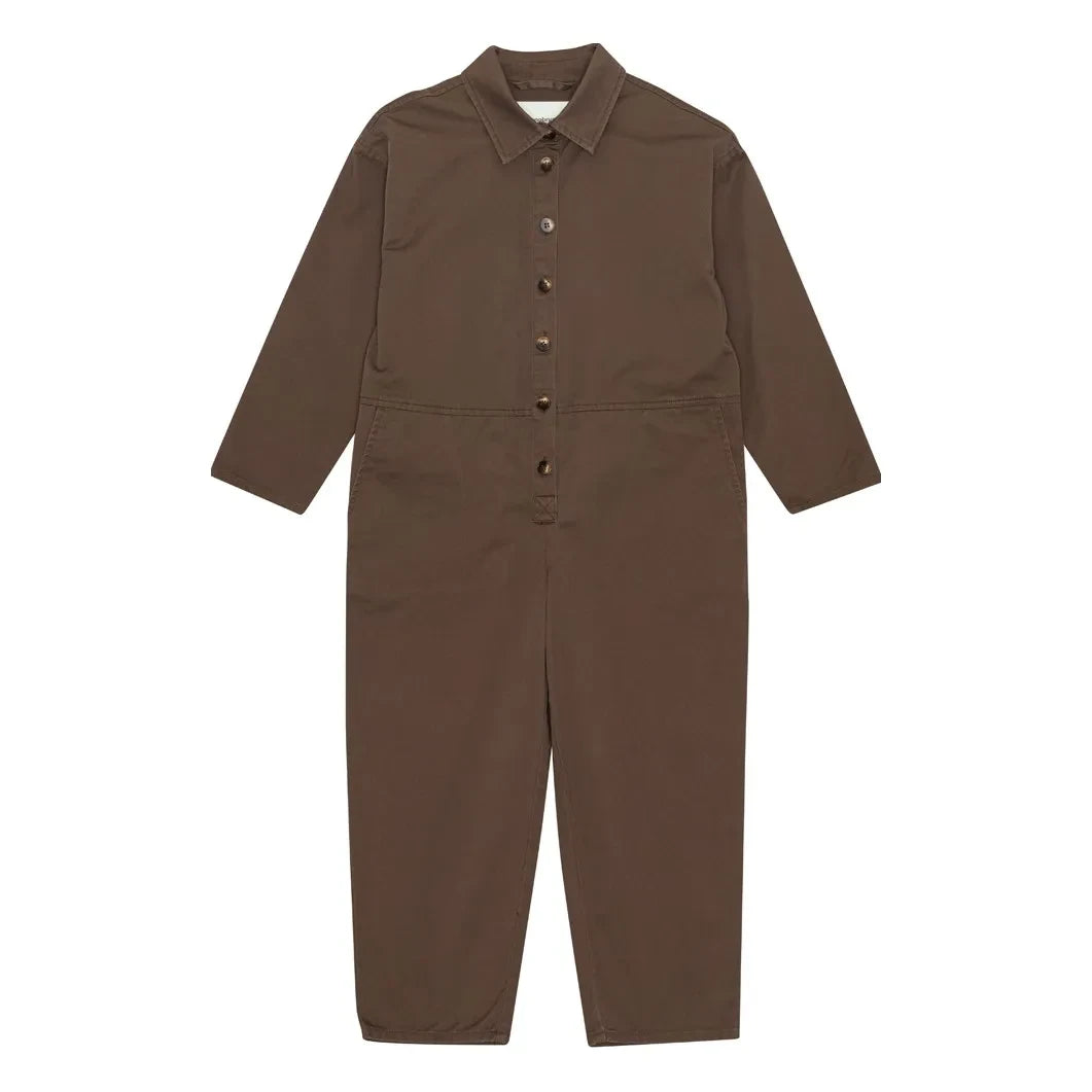 brunobruno nation - Larry Organic Cotton Jumpsuit | Brown