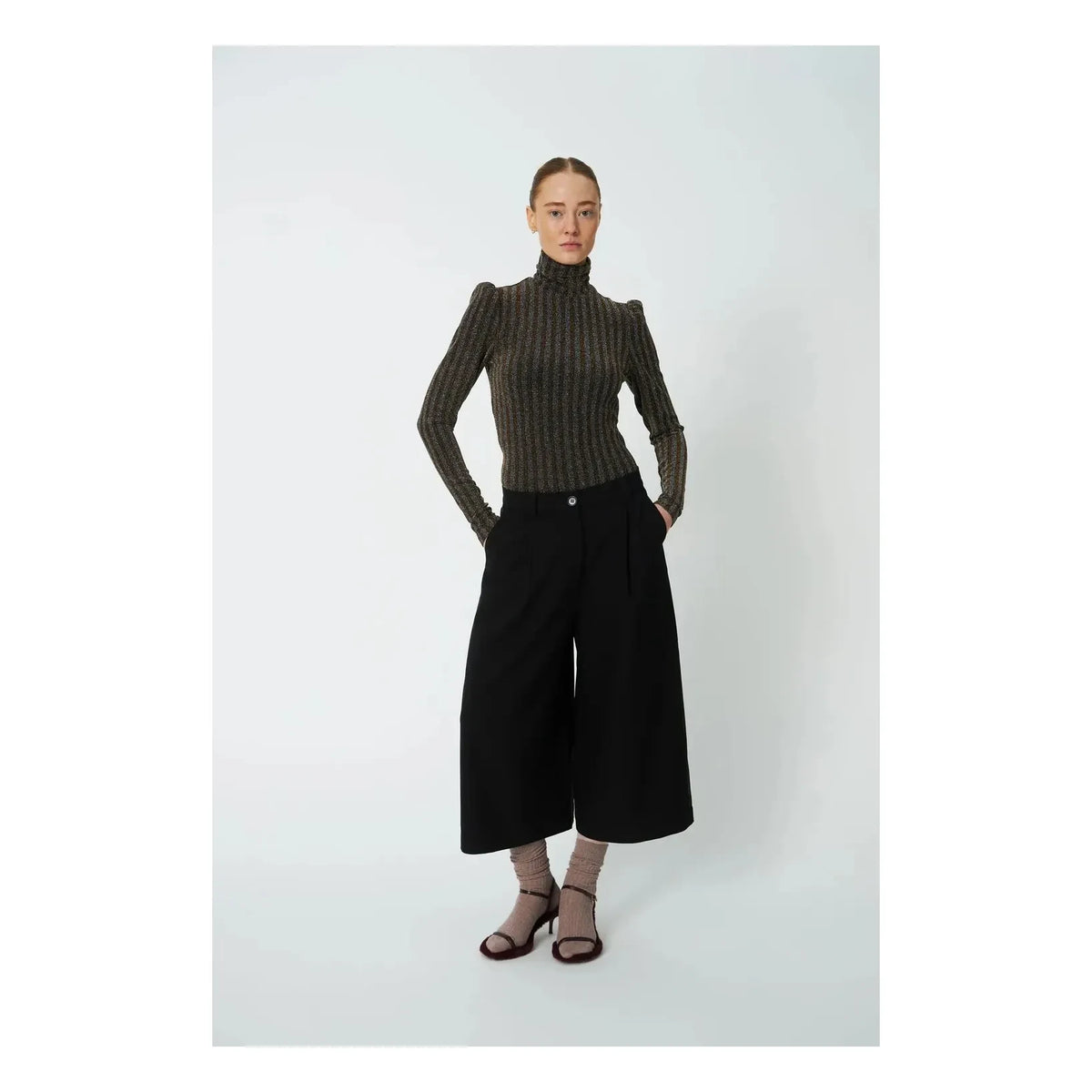 Stella Nova - Irize Striped Blouse | Gold