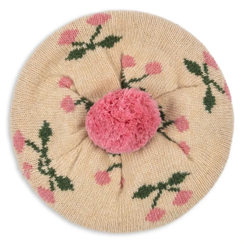 Konges Sløjd - Belou Cherry Wool Beret | Beige