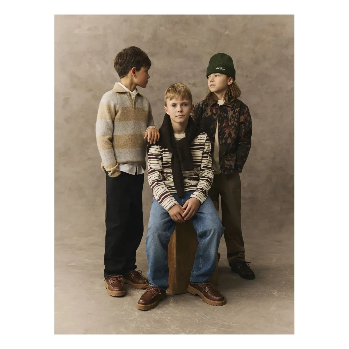 Les Deux - Les Deux Striped Organic Cotton T-Shirt | Ivory