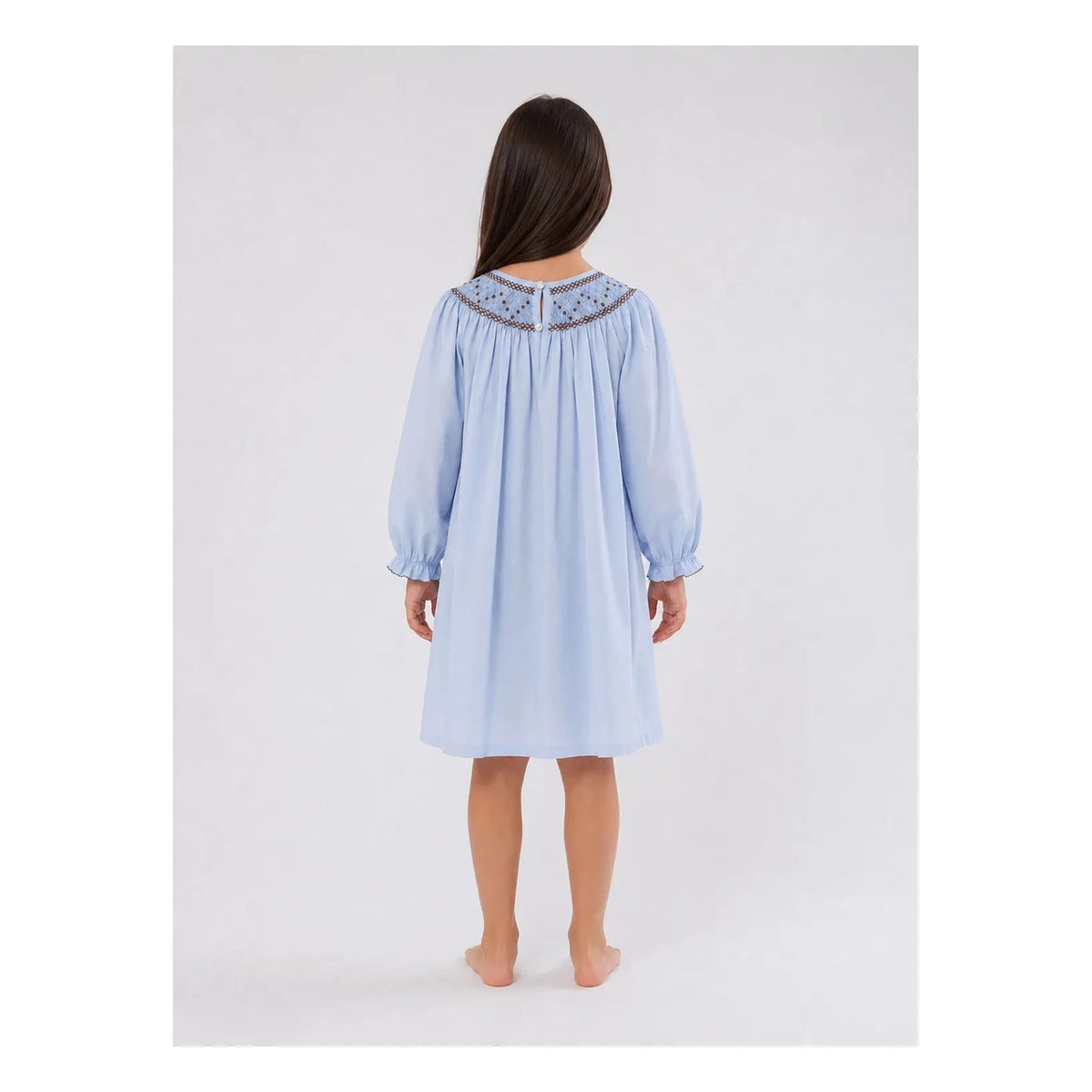 Folkloore - Embroidered Nightgown - Children's Collection | Blue
