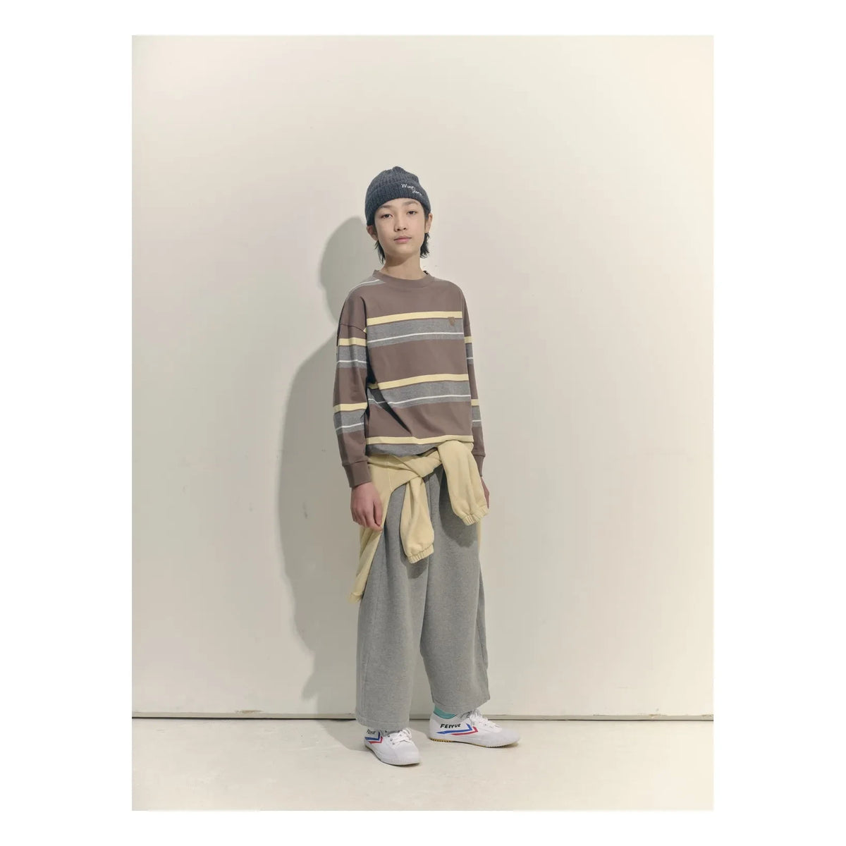 Main Story - Organic Cotton Striped T-Shirt | Brown