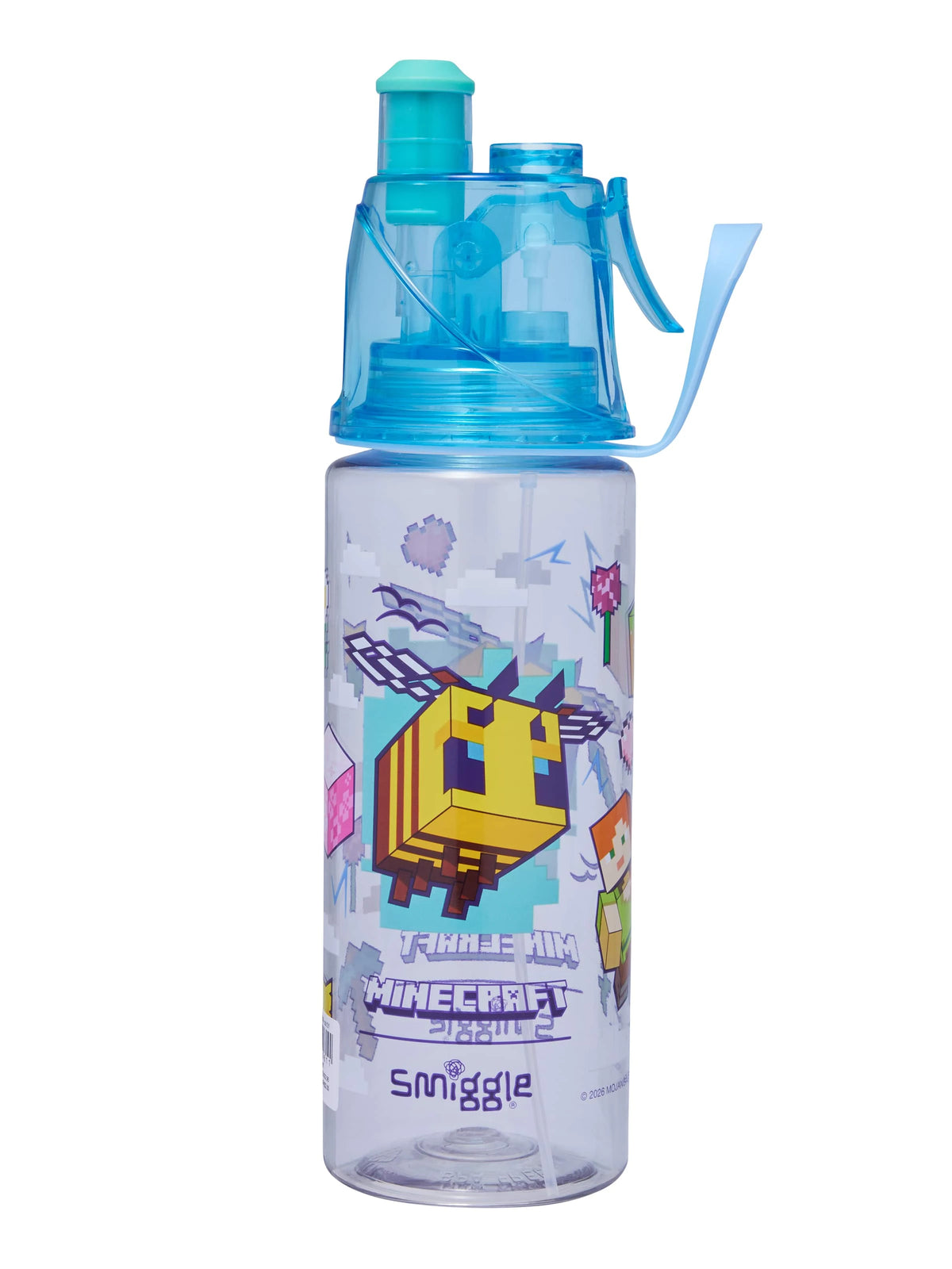 Smiggle - Minecraft Water Spray 560ML Water Bottle