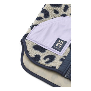 Liewood - Noam Leopard Sherpa Sleeveless Jacket Recycled Fibers | Beige