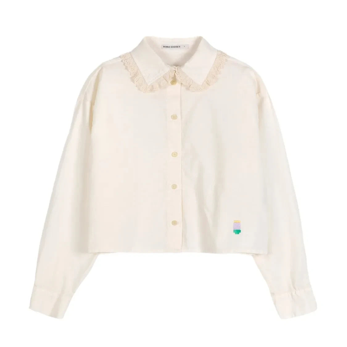 Bobo Choses - Organic cotton poplin shirt | Ecru