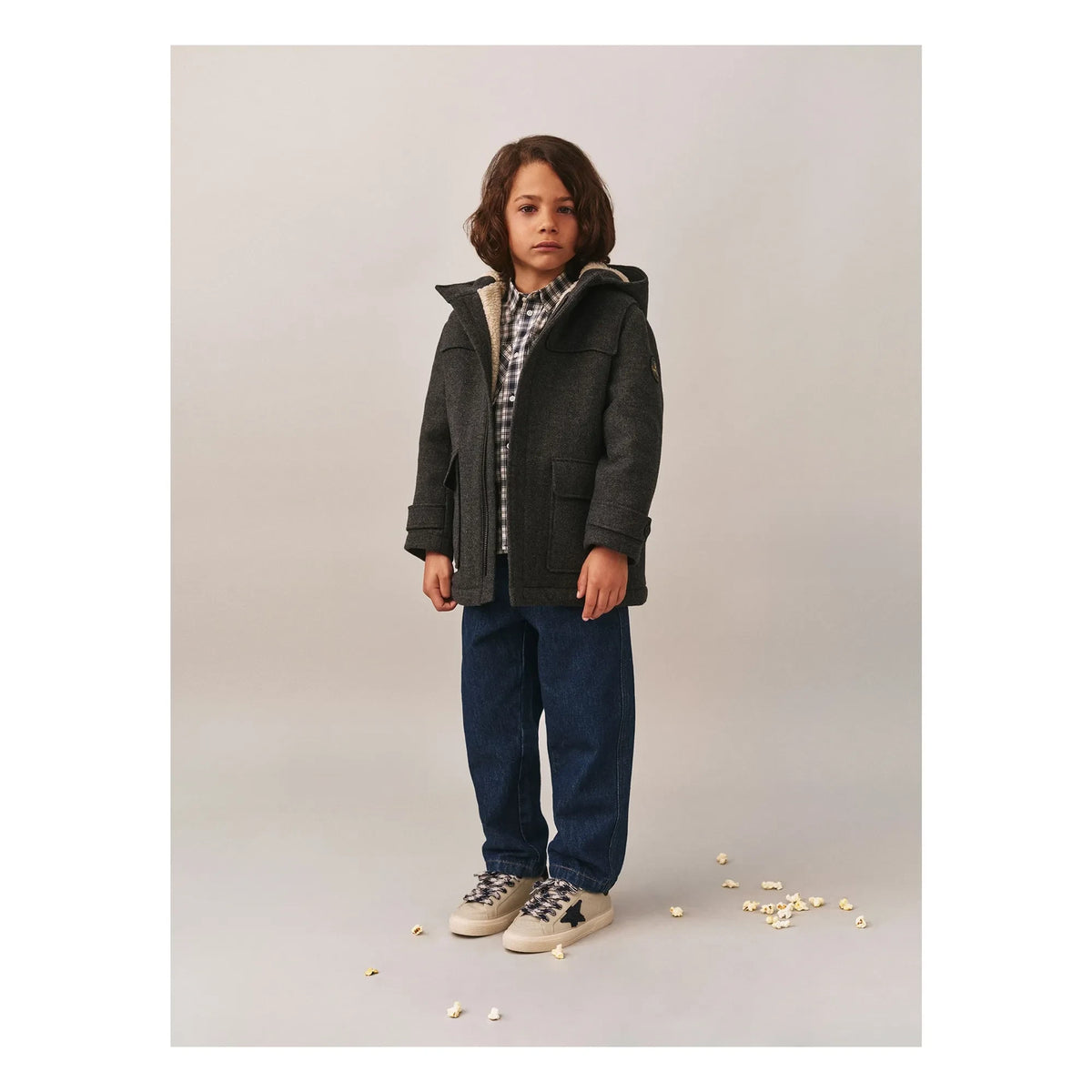 Bonpoint - Julien Wool Coat | Dark Gray