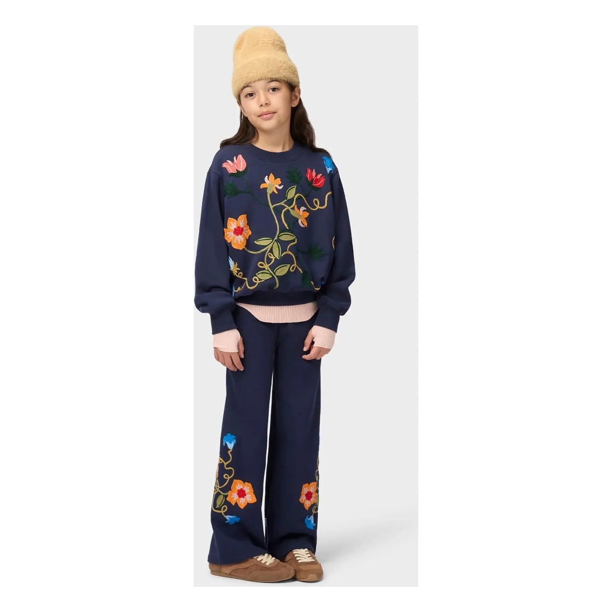 Molo - Aurita Pants Flowers | Night Blue