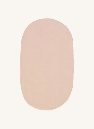 Muskhane - Oval Felt Carpet | Powder Pink