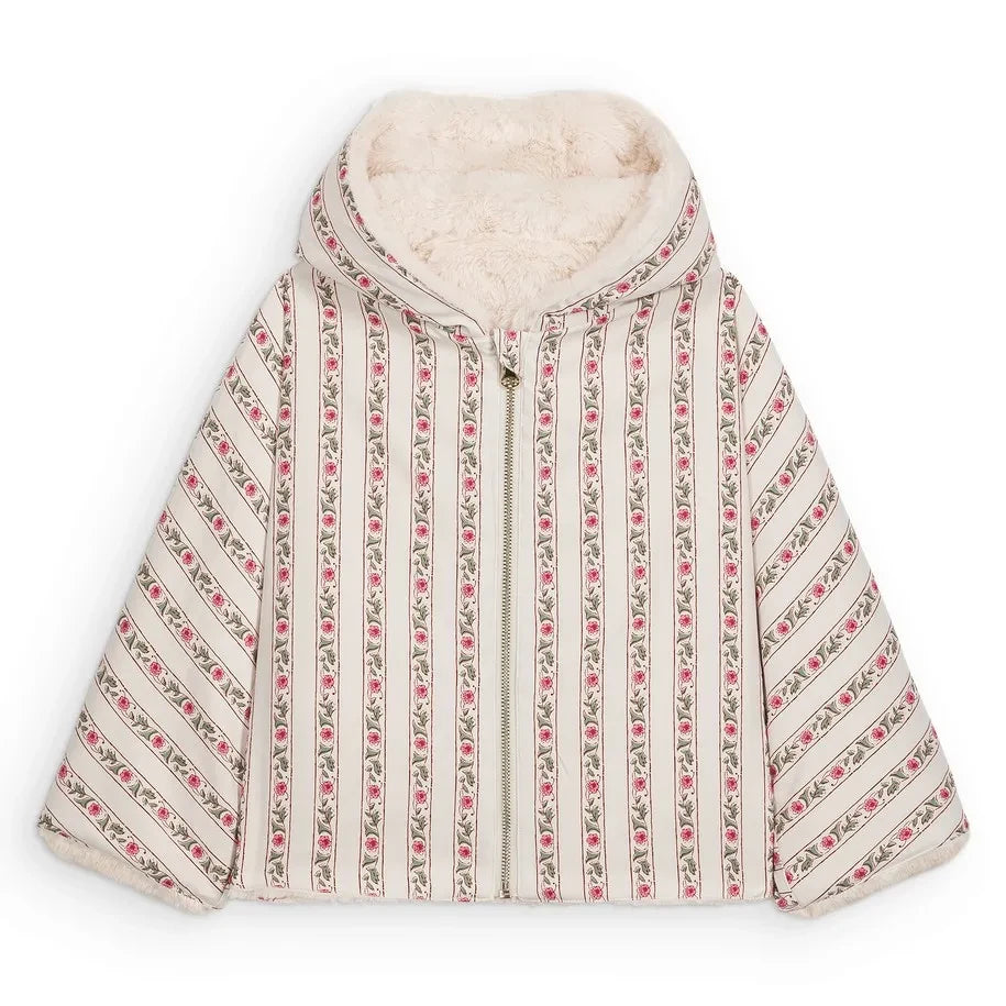 Louise Misha - Reversible Faux Fur Jacket | Cream