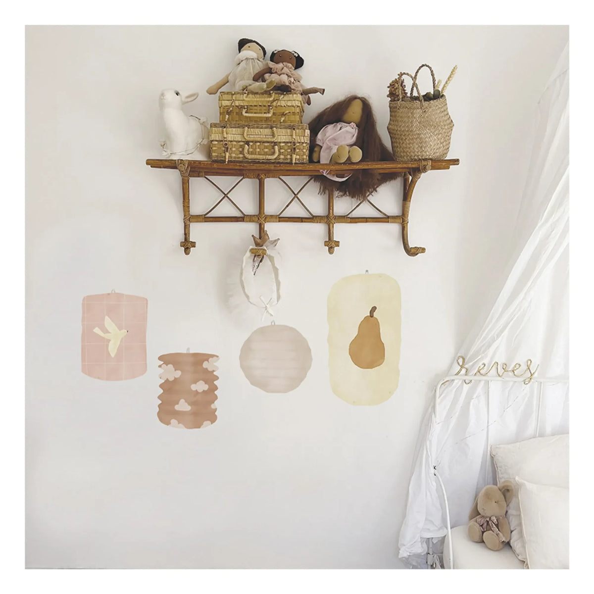 MIMI'lou - Lantern stickers | Cream