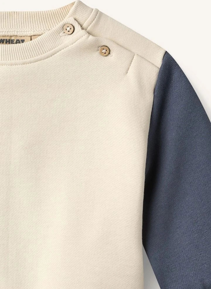 Wheat - Elliot Car Sweatshirt, Organic Cotton | Ecru