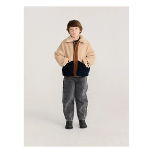 Bobo Choses - Reversible Sherpa Jacket Made from Recycled Fibers | Brown